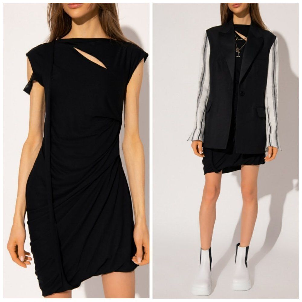 Helmut Lang Scala Asymmetrical Dress
